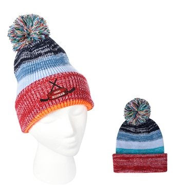 Aura Pom Beanie With Cuff